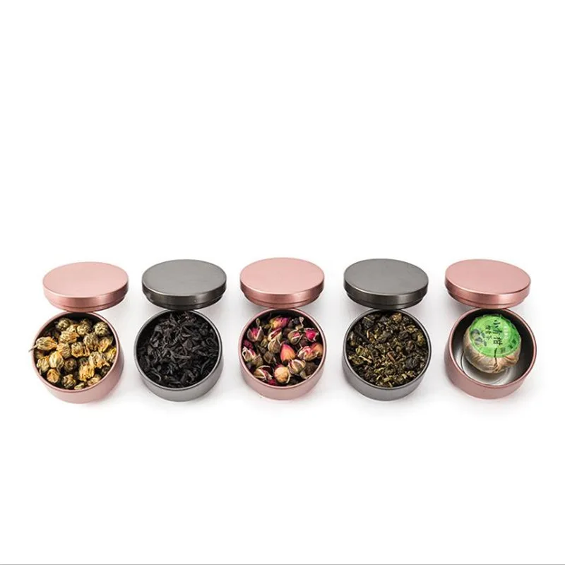 Mini Tea Caddy Aluminum Storage Boxes Sealed Coffee Powder Cans Candy Container Portable Candy Boxes Universal Packaging Box 
Mini Tea Caddy Aluminum Storage Boxes Sealed Coffee Powder Cans Candy Container Portable Candy Boxes Universal Packaging Box