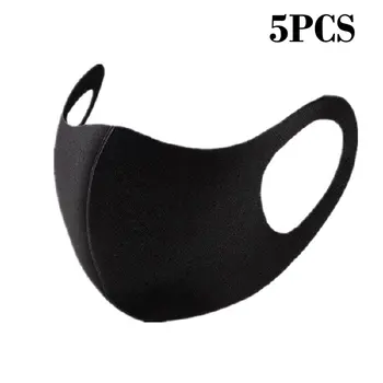 

1/5Pcs Lot Anti Dust Face Mouth Cover PM2.5 Mask Respirator - Dustproof Anti-bacterial Washable - Reusable Comfy Masks