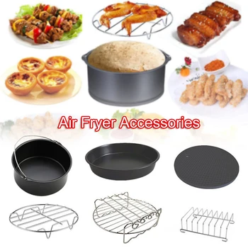 12 in 1 Set Air Fryer Accessories Fit 4.8QT-6.3QT Cake Barrel Pan Rack Mat Kit I88
12 in 1 Set Air Fryer Accessories Fit 4.8QT-6.3QT Cake Barrel Pan Rack Mat Kit I88