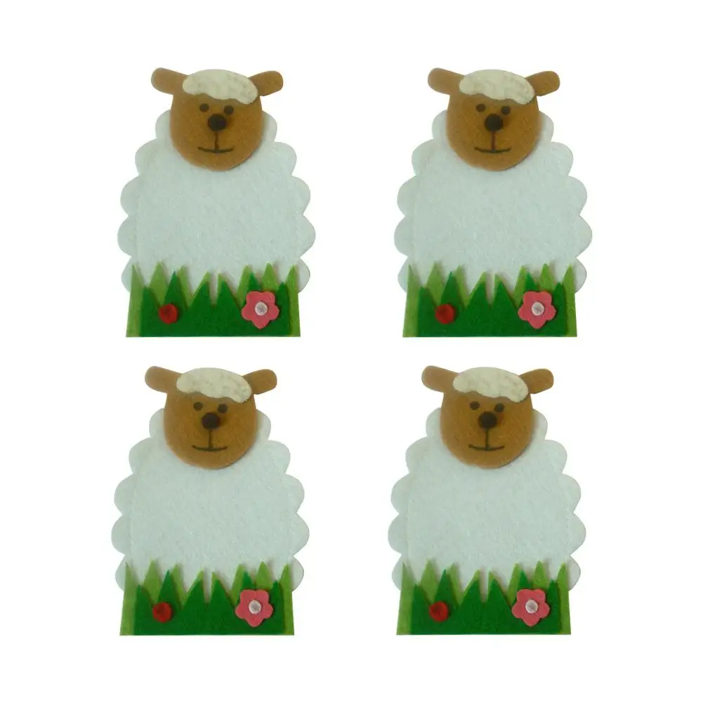 4pcs/set Storage Bag Easter Decor Sheep Flower Design Knife And Fork Bag Tableware Covers Cartoon Cutlery Bags Easter Decoration
4pcs/set Storage Bag Easter Decor Sheep Flower Design Knife And Fork Bag Tableware Covers Cartoon Cutlery Bags Easter Decoration