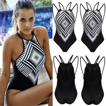 Geometric One-piece Swimsuit Plus Size Ladies Swimming Bikini Swimwear Control Tummy Costume UK 6-16 Summer Beachwear
Geometric One-piece Swimsuit Plus Size Ladies Swimming Bikini Swimwear Control Tummy Costume UK 6-16 Summer Beachwear