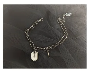 Timeless Wonder 925 Sterling Silver Retro Spike Geo Tag Chains Bracelet Fashion Jewlery Punk Gothic Women Gift Ins Boho Top 1566
Timeless Wonder 925 Sterling Silver Retro Spike Geo Tag Chains Bracelet Fashion Jewlery Punk Gothic Women Gift Ins Boho Top 1566
