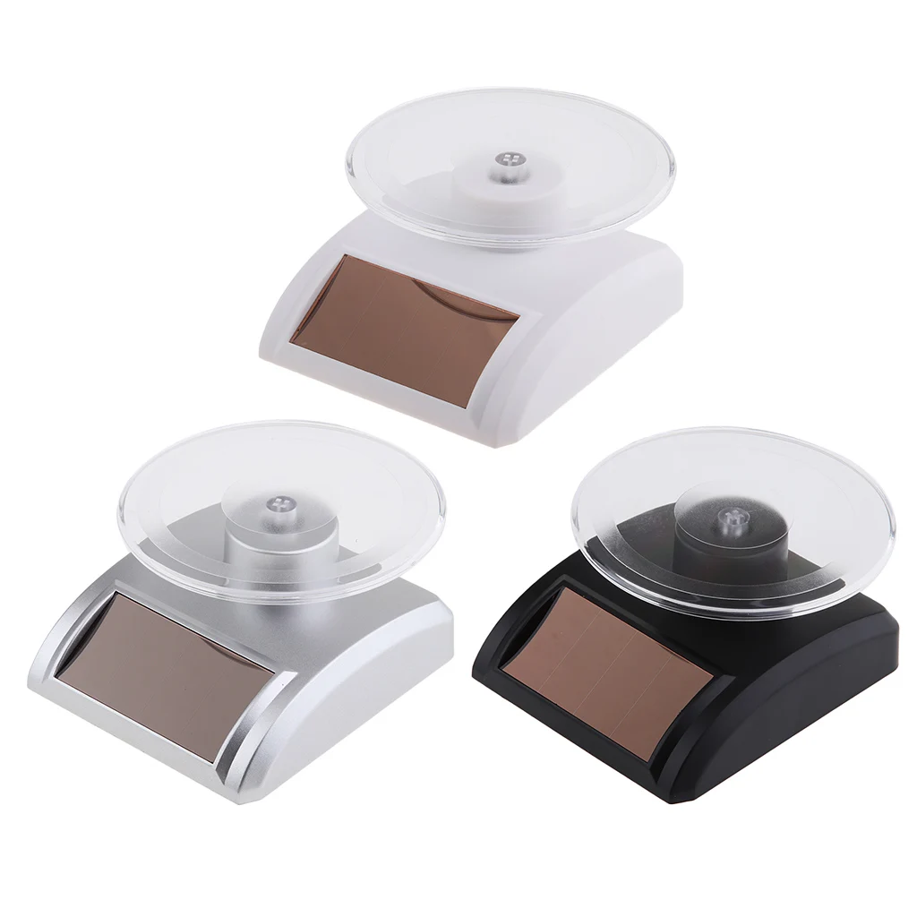 Mini Solar Powered Rotating Display Stand Turntable For Jewelry Pnone Camera Mini Solar Powered Rotating Display Stand Turntable For Jewelry Pnone Camera