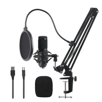 Studio Recording Condenser Microphone Kit for Network Broadcasting Online Singing
Studio Recording Condenser Microphone Kit for Network Broadcasting Online Singing