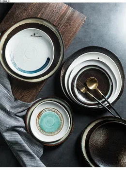 Retro Style Ceramic An irregular circular shape Dinner Plate Steak Dish Dessert Tray Porcelain Kitchen Utensils
Retro Style Ceramic An irregular circular shape Dinner Plate Steak Dish Dessert Tray Porcelain Kitchen Utensils