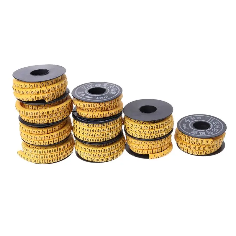 1Box 1.5/2.5/4/6/10mm Wire Cable Marker Flexible PVC Cable Sleeve Number 0-9 94PC
1Box 1.5/2.5/4/6/10mm Wire Cable Marker Flexible PVC Cable Sleeve Number 0-9 94PC