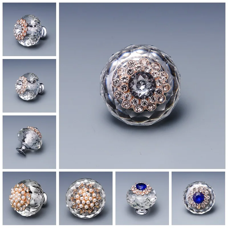 European Modern Crystal Furniture Handle Wardrobe Door Shower Glass Drawer Handle Diamond Pearl Handle 40MM
European Modern Crystal Furniture Handle Wardrobe Door Shower Glass Drawer Handle Diamond Pearl Handle 40MM
