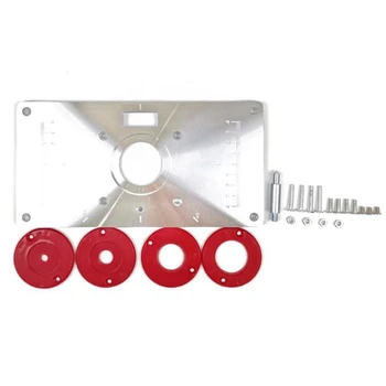 Multifunctional Aluminium Alloy Router Table Insert Plate Woodworking Benches Wood Router Trimmer Models Engraving Machine
Multifunctional Aluminium Alloy Router Table Insert Plate Woodworking Benches Wood Router Trimmer Models Engraving Machine