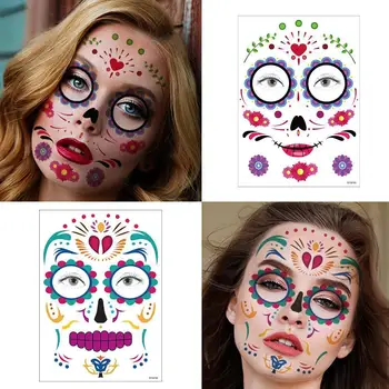 5 Pcs Temporary Tattoo Sticker For Halloween Cosplay Party Face Effects Waterproof Performance Stickers Special P4H2
5 Pcs Temporary Tattoo Sticker For Halloween Cosplay Party Face Effects Waterproof Performance Stickers Special P4H2