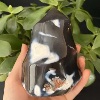 400-500g Natural crytsal stone orca agate flame for decoration
400-500g Natural crytsal stone orca agate flame for decoration