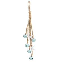 1PC Mediterranean Hemp Rope Bell Starfish Conch String Creative Retro Old Style Marine Jewelry Pendant Home Decor Wall Hangings
1PC Mediterranean Hemp Rope Bell Starfish Conch String Creative Retro Old Style Marine Jewelry Pendant Home Decor Wall Hangings