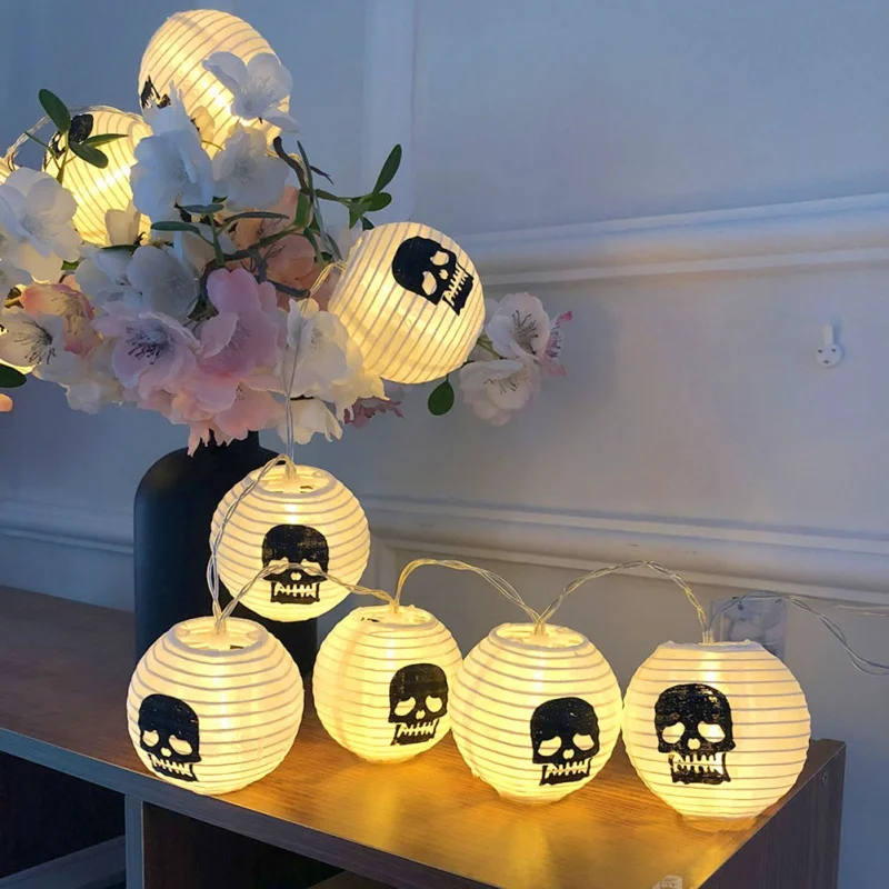 LED Halloween 2019 Decoration Pumpkin Skull Light String Halloween Party Lantern-shaped Light String Festive Party Supplies
LED Halloween 2019 Decoration Pumpkin Skull Light String Halloween Party Lantern-shaped Light String Festive Party Supplies