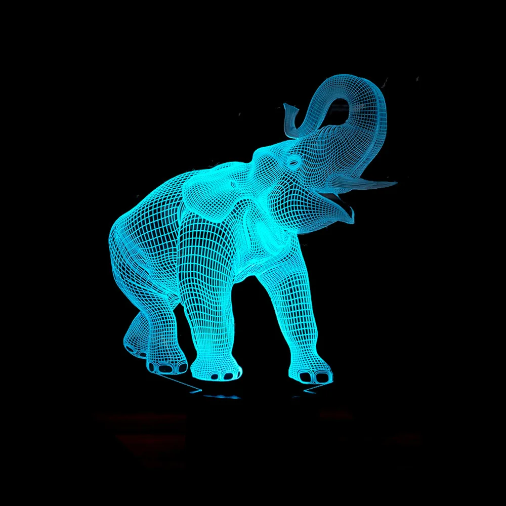 Новый ночсветильник в виде слона 3D, 7 цветных сенсорсветодиодный светодиодных ламп, стерео, визуальные подарки, светильник ильники, настольная лампа
Новый ночсветильник в виде слона 3D, 7 цветных сенсорсветодиодный светодиодных ламп, стерео, визуальные подарки, светильник ильники, настольная лампа