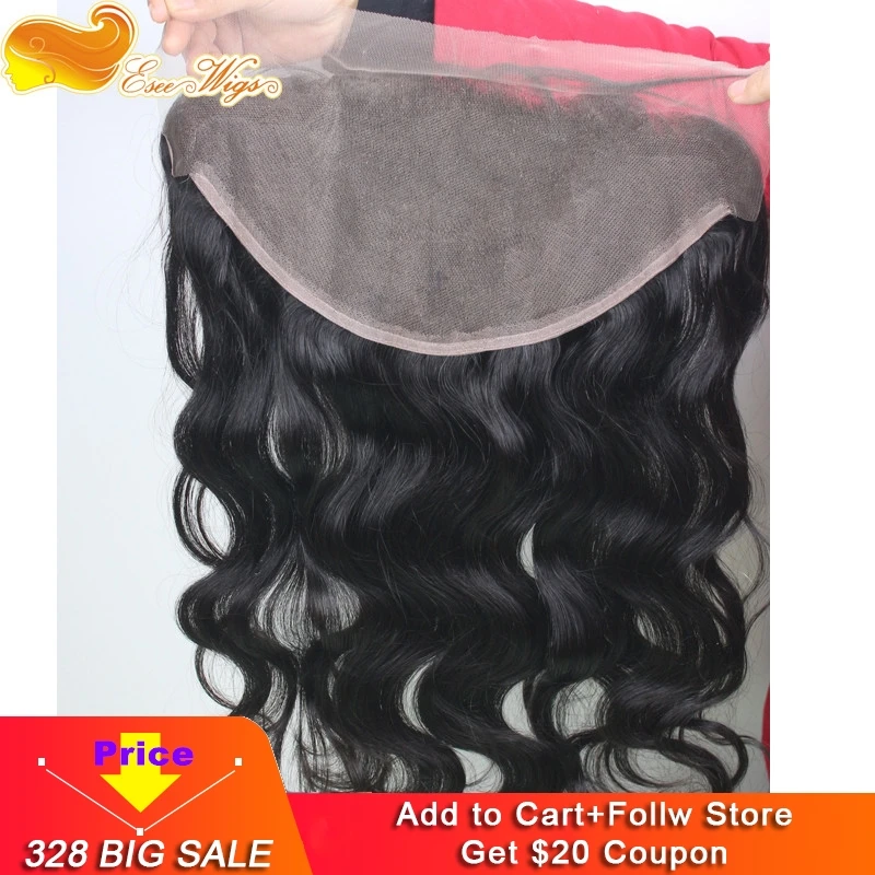 Eseewigs Brazilian 13*6 Lace Frontal Ear To Ear Closure With Baby Hair Body Wave Remy Human Hair For Black Women Bleached Knots
Eseewigs Brazilian 13*6 Lace Frontal Ear To Ear Closure With Baby Hair Body Wave Remy Human Hair For Black Women Bleached Knots