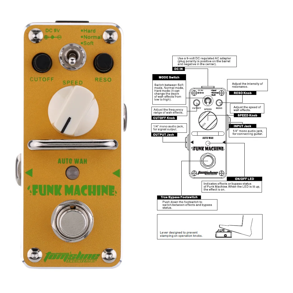 Hot New AFK-3 Funk Machine Auto Wah Electric Guitar Effect Pedal Mini Single Effect with True Bypass Guitar Parts
Hot New AFK-3 Funk Machine Auto Wah Electric Guitar Effect Pedal Mini Single Effect with True Bypass Guitar Parts