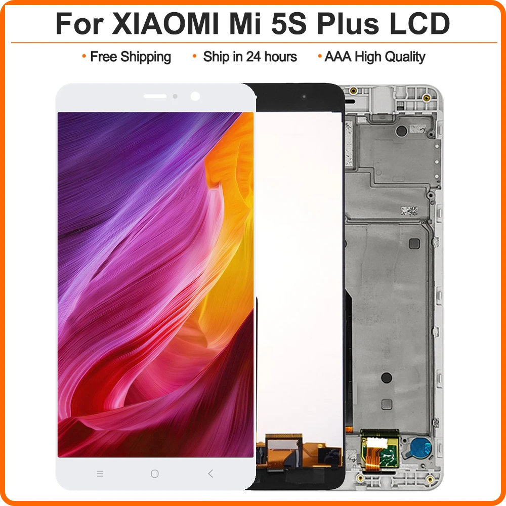Для Xiaomi MI 5S Plus Mi5S ЖК дисплей + сенсорный экран дигитайзер в сборе Замена