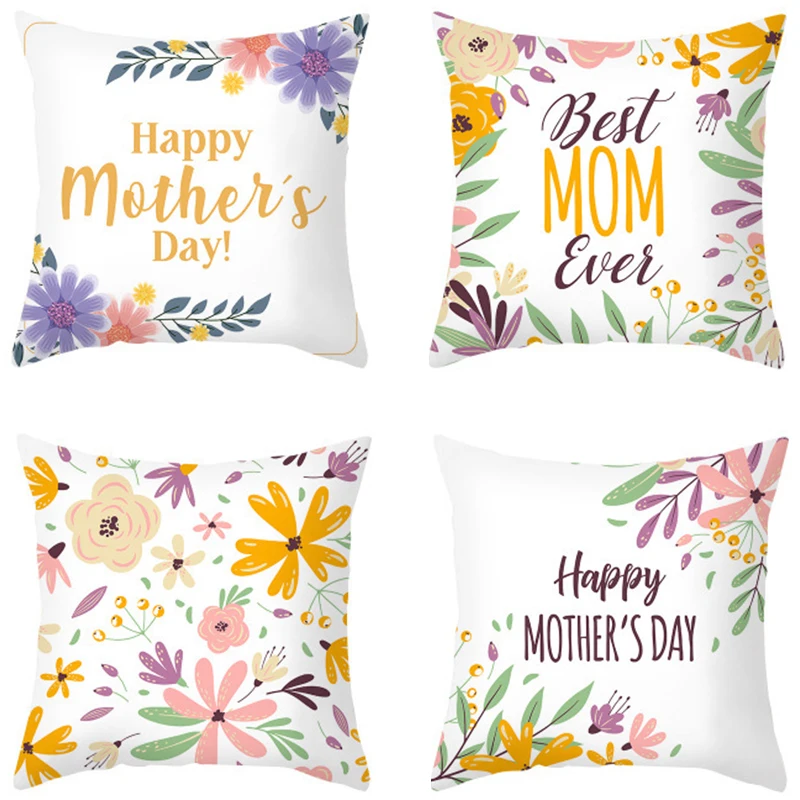 TimiWan'er Mother's Day Decorating Pillow Covers 18x18 inches Set of 4 for Home Decor Best Mom Ever Throw Pillow Cushion Cases
TimiWan'er Mother's Day Decorating Pillow Covers 18x18 inches Set of 4 for Home Decor Best Mom Ever Throw Pillow Cushion Cases