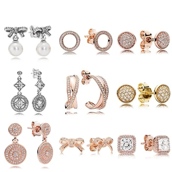 NEW 100% 925 Sterling Silver Earring Graceful Bow Knot & White Pearl Earrings Timeless Elegance Fit Bracelet DIY Making
NEW 100% 925 Sterling Silver Earring Graceful Bow Knot & White Pearl Earrings Timeless Elegance Fit Bracelet DIY Making