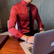 2021 Men's Multifunctional Long Sleeve Solid Color Slim Fit Men's Shirt British Business Casual Fashion Men's Shirt Black
2021 Men's Multifunctional Long Sleeve Solid Color Slim Fit Men's Shirt British Business Casual Fashion Men's Shirt Black