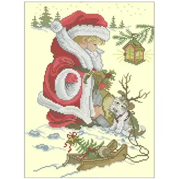 Play santa patterns Counted Cross Stitch 11CT 14CT DIY wholesale Chinese Cross Stitch Kits Embroidery Needlework Sets home decor
Play santa patterns Counted Cross Stitch 11CT 14CT DIY wholesale Chinese Cross Stitch Kits Embroidery Needlework Sets home decor