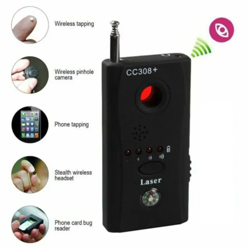 Wireless Camera Lens Signal Detector Radio Signal Detect Camera Full-range WiFi RF GSM Device Finder
Wireless Camera Lens Signal Detector Radio Signal Detect Camera Full-range WiFi RF GSM Device Finder