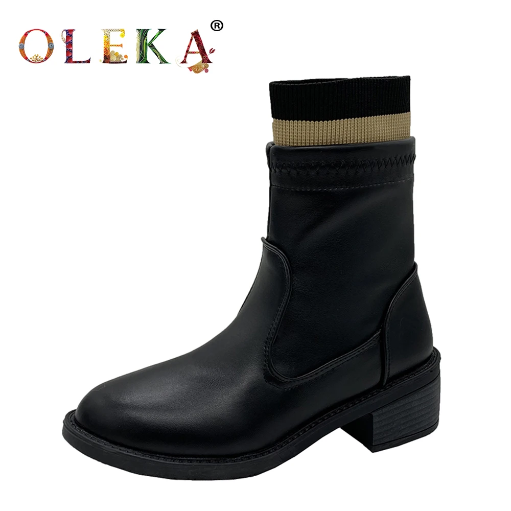 OLEKA Mid-calf Winter Boots Women Platform Totem Round Toe Ladies Boots Fashion Style Basic New AS382
OLEKA Mid-calf Winter Boots Women Platform Totem Round Toe Ladies Boots Fashion Style Basic New AS382