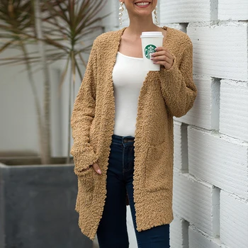 Long Sleeve Knitted Cardigans Autumn Winter Women Long Sweaters Casual Loose V-neck Sweater Cadigan Streetwear
Long Sleeve Knitted Cardigans Autumn Winter Women Long Sweaters Casual Loose V-neck Sweater Cadigan Streetwear