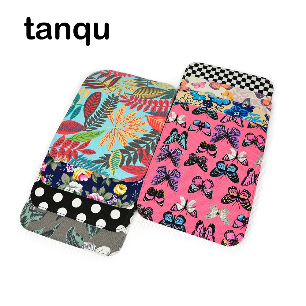 Tanqu тканевый откидной Чехол из искусственной кожи для Obag O Pocket bag Цветочная