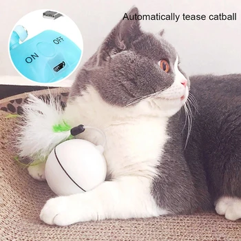 LED Laser Red Light Electronic Rolling Ball Keep Your Busy Cat Replaceable Feather Battery Rolling Ball Funny Pet Cat Dog Toys
LED Laser Red Light Electronic Rolling Ball Keep Your Busy Cat Replaceable Feather Battery Rolling Ball Funny Pet Cat Dog Toys
