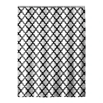 3D Print Shower Curtain Waterproof Polyester Bathroom Block with 12pcs Hook 
3D Print Shower Curtain Waterproof Polyester Bathroom Block with 12pcs Hook