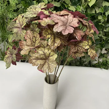 72cm2Fork Artificial Begonia Leaf Branch 3D Printing Gradient Color Banyan Leaf DIY Landscaping Wedding Home New Year Deco Plant
72cm2Fork Artificial Begonia Leaf Branch 3D Printing Gradient Color Banyan Leaf DIY Landscaping Wedding Home New Year Deco Plant