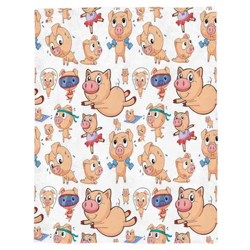 Cartoon Cute Pig Sports Exercise Spring and Autumn Soft Flannel Blanket Office Siesta Blanket Sofa Bed Blanket
Cartoon Cute Pig Sports Exercise Spring and Autumn Soft Flannel Blanket Office Siesta Blanket Sofa Bed Blanket