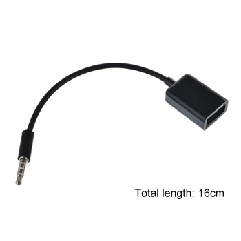 3.5mm Male Audio AUX Jack to USB 2.0 Type A Female Converter Adapter Cable for Car MP3 disk to 12V car player
3.5mm Male Audio AUX Jack to USB 2.0 Type A Female Converter Adapter Cable for Car MP3 disk to 12V car player