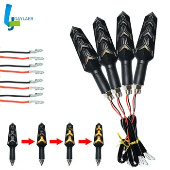 4PCS Motorcycle LED Turn Signals Flowing Water Blinker Flashing Lights Built Relay Bendable 2019
4PCS Motorcycle LED Turn Signals Flowing Water Blinker Flashing Lights Built Relay Bendable 2019