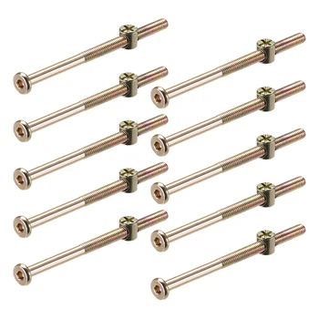 uxcell 10 Sets M6 x 100mm Furniture Bolts Nut Set Hex Socket Screw with Barrel Nuts Phillips-Slotted Zinc Plated Half Thread
uxcell 10 Sets M6 x 100mm Furniture Bolts Nut Set Hex Socket Screw with Barrel Nuts Phillips-Slotted Zinc Plated Half Thread