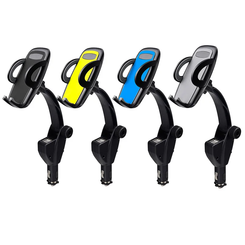 Universal Dual USB Car Charger Mount Cell Mobile Phone Holder Bracket GPS Stand with Cigarette Lighter Auto Interior Accessories
Universal Dual USB Car Charger Mount Cell Mobile Phone Holder Bracket GPS Stand with Cigarette Lighter Auto Interior Accessories