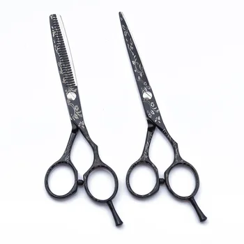 black High Quality Hairdressing 6 Inch 440C Stainless Steel Professional Salon Barbers Cutting Scissor Hair Scissors Set
black High Quality Hairdressing 6 Inch 440C Stainless Steel Professional Salon Barbers Cutting Scissor Hair Scissors Set
