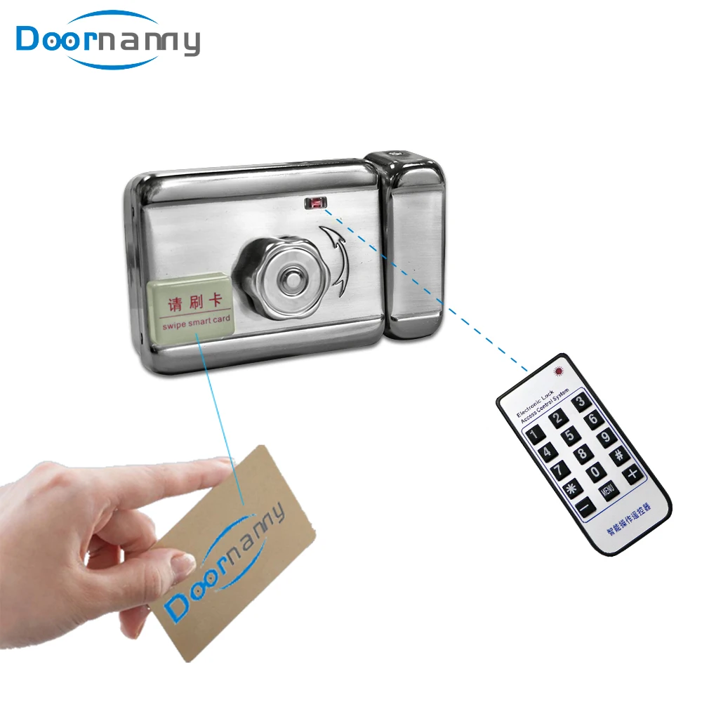 Doornanny Electric Doorlock IC/ID/RFID Card Control Doorlock No Key Magnet Doorlock Access Control System
Doornanny Electric Doorlock IC/ID/RFID Card Control Doorlock No Key Magnet Doorlock Access Control System
