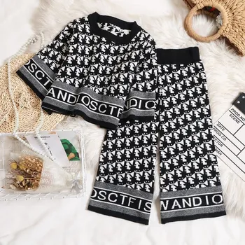 Gooporson Fashion Korean Kids Clothes Letter Embroidery Knit Sweater Top&Wide Leg Pants Fall Teenagers Girls Outfits Set
Gooporson Fashion Korean Kids Clothes Letter Embroidery Knit Sweater Top&Wide Leg Pants Fall Teenagers Girls Outfits Set
