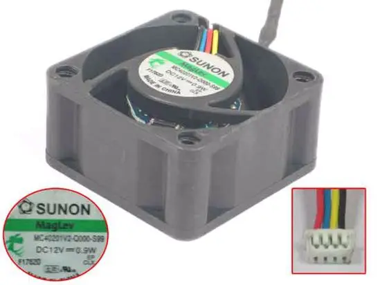 SUNON MC40201V2-Q000-S99 Вентилятор охлаждения сервера DC 12V 0,9 W 40x40x20mm 4-проводной
SUNON MC40201V2-Q000-S99 Вентилятор охлаждения сервера DC 12V 0,9 W 40x40x20mm 4-проводной