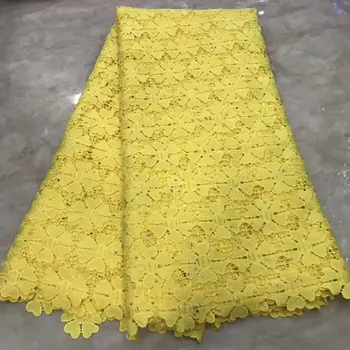 Yellow High Quality African Tulle Guipure Cord Lace Fabric Latest Nigerian French Network Cord Lace Fabric With Stones For Dress
Yellow High Quality African Tulle Guipure Cord Lace Fabric Latest Nigerian French Network Cord Lace Fabric With Stones For Dress
