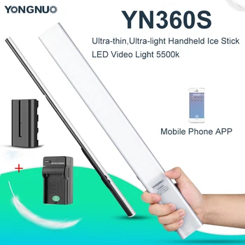 Yongnuo YN360S Ultra-thin,Ultra-light Handheld Ice Stick LED Video Light 5500k Controlled by Phone App Camera Fill Light Stick
Yongnuo YN360S Ultra-thin,Ultra-light Handheld Ice Stick LED Video Light 5500k Controlled by Phone App Camera Fill Light Stick