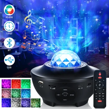 21 Lighting Modes Projector Starry Projector Light with with Remote Control& Built-in Music Player Ocean Wave Star Projector
21 Lighting Modes Projector Starry Projector Light with with Remote Control& Built-in Music Player Ocean Wave Star Projector
