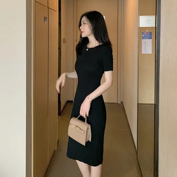 Photo Shoot Women's Spring and Summer Short-sleeve Dress Mid-length Slim Fit Slimming-Elegant Slit Skirt
Photo Shoot Women's Spring and Summer Short-sleeve Dress Mid-length Slim Fit Slimming-Elegant Slit Skirt