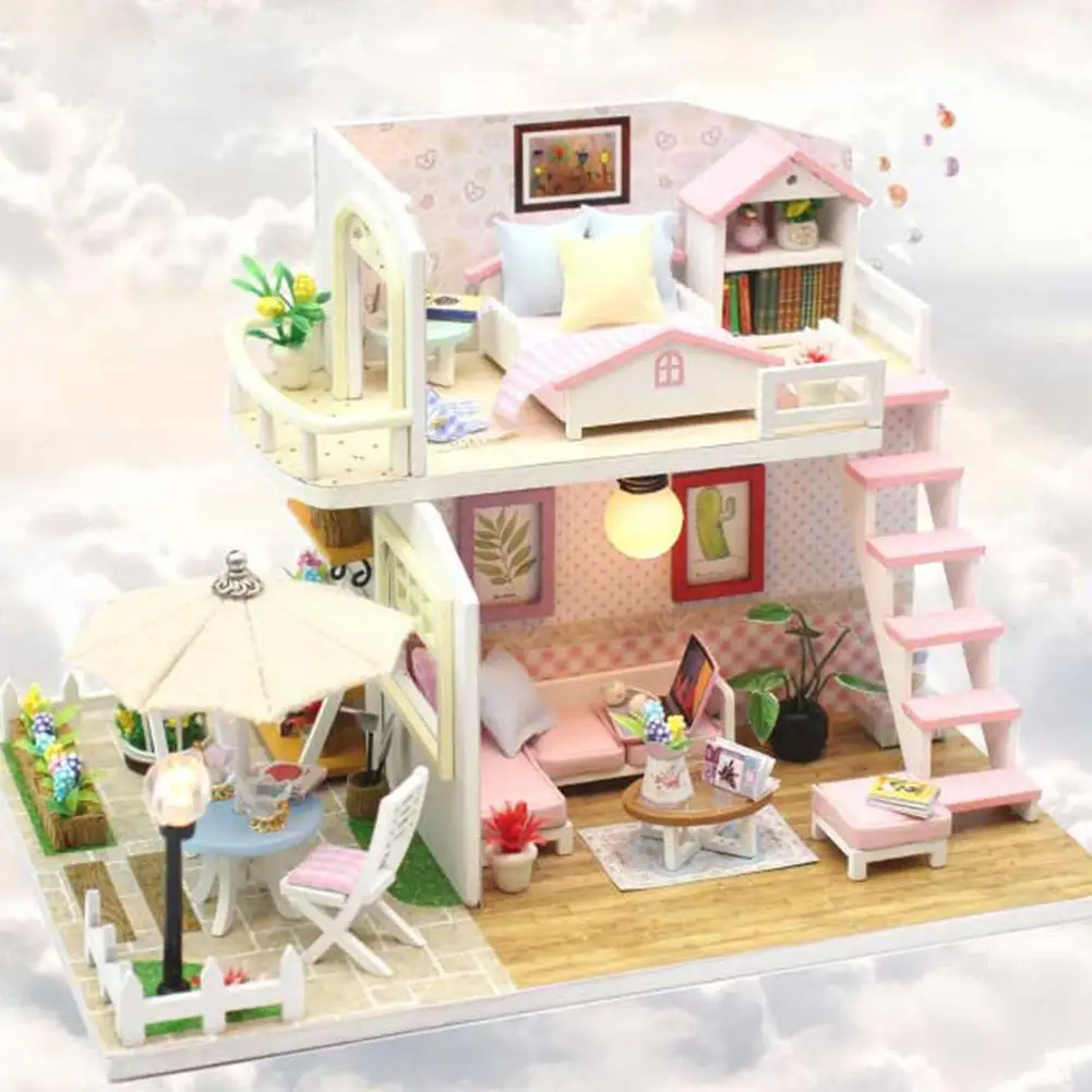 1:12 Миниатюрный Кукольный дом 3D деревянная мебель своими руками Пазлы модель