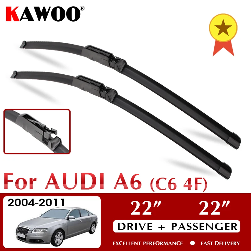 Щетки стеклоочистителя KAWOO для Audi A6 C6 4F S6 RS6 2004 2005 2006 2007 2008 2009 2010 2011 лобовое стекло 22