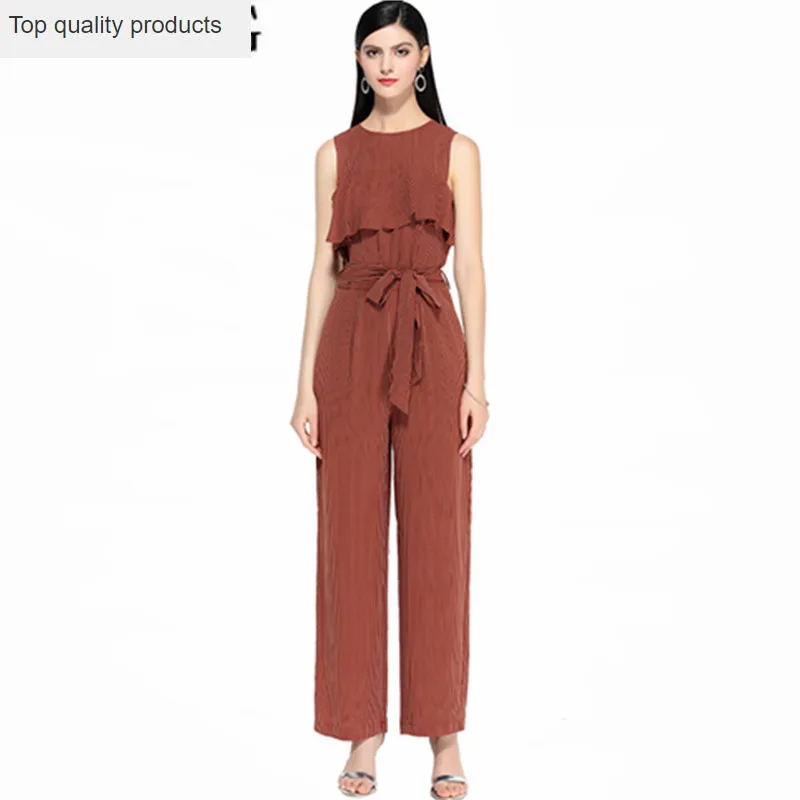 2020 Fashion Striped Rompers Womens Jumpsuit Sleeveless Ruffle Jumpsuits Women's Summer Overalls for Women Clothes YQ120
2020 Fashion Striped Rompers Womens Jumpsuit Sleeveless Ruffle Jumpsuits Women's Summer Overalls for Women Clothes YQ120