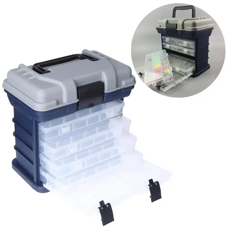 Portable Fishing box Multi-Layer Fish Lures Container Box Durable Fishing Tackle Storage Case 5 Layer Plastic Case Organizer
Portable Fishing box Multi-Layer Fish Lures Container Box Durable Fishing Tackle Storage Case 5 Layer Plastic Case Organizer
