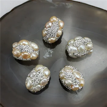 25*18mm 10pcs/lot Creative design crystal inlay pearl beads,fashion oval pearl jewelry charm,DIY jewelry making accessories
25*18mm 10pcs/lot Creative design crystal inlay pearl beads,fashion oval pearl jewelry charm,DIY jewelry making accessories