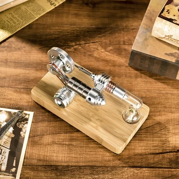 Stirling Engines High Tech External-combustion Engine Mini Motor LED Power Generator Hot Air Hand Engine Stirling Machine Toy
Stirling Engines High Tech External-combustion Engine Mini Motor LED Power Generator Hot Air Hand Engine Stirling Machine Toy